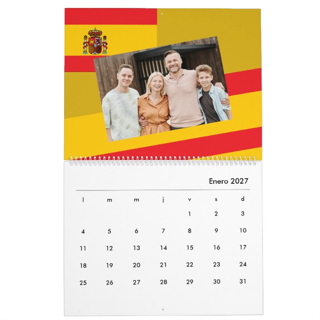 Spanien | Lägg till den spanska fotofärgen Kalender (Jan 2027)