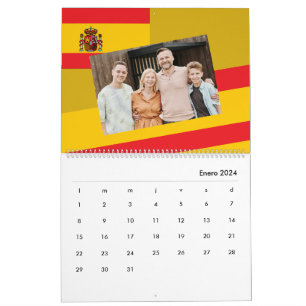 Spanien Lägg till den spanska fotofärgen Kalender