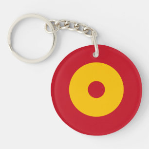 Spanien land flagga roundel round Circle symbol ar