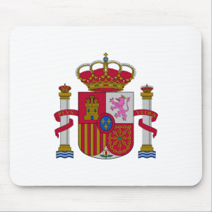 Spanien land vapensköld symbol emblem flagga musmatta