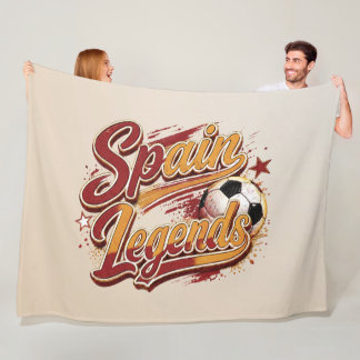 Spanien Legends Fotboll Flanellfilt Fleecefilt