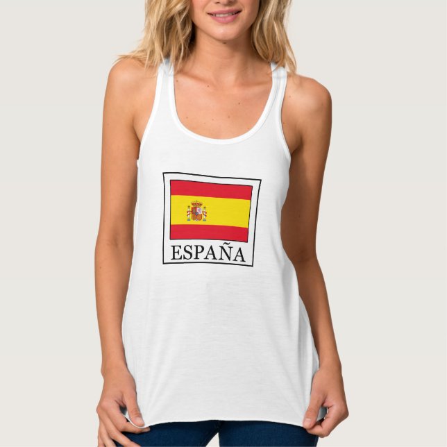 Spanien Linne Med Racerback (Framsida)