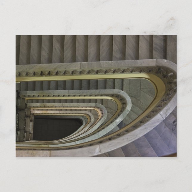 Spanien, Madrid, Circulo de Bellas Artes, staircas Vykort (Framsida)