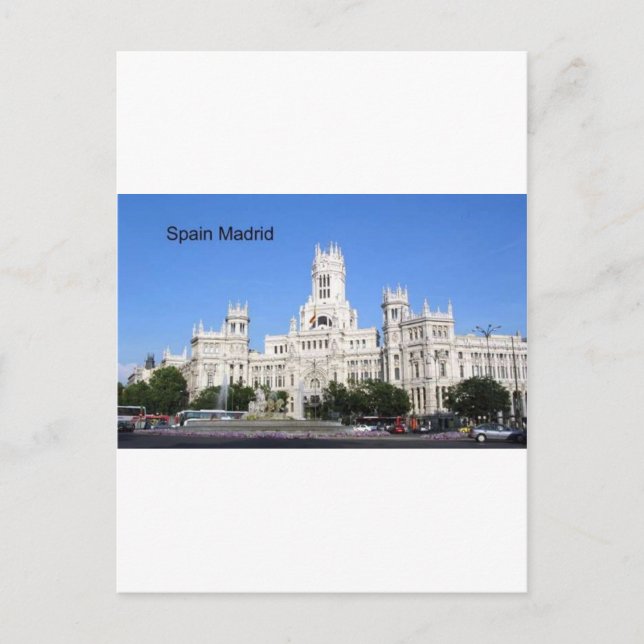 Spanien, Madrid City Hall Plaza de Cibeles (St.K.) Vykort (Framsida)