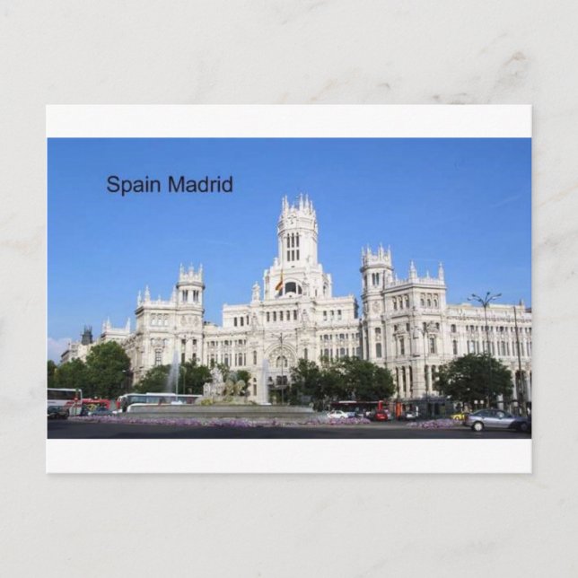 Spanien, Madrid City Hall Plaza de Cibeles (St.K.) Vykort (Framsida)