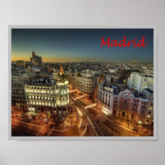 Spanien - Madrid - City - Poster (Framsidan)
