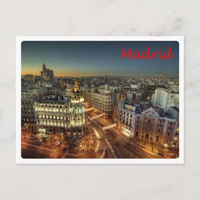 Spanien - Madrid - City - Vykort (Framsida)