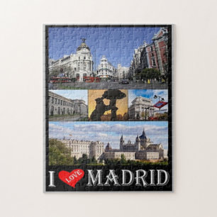 Spanien - Madrid - I Kärlek - Pussel