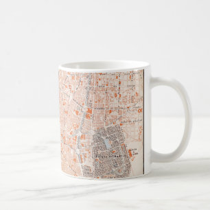 Spanien: Madrid karta, C1920 Kaffemugg