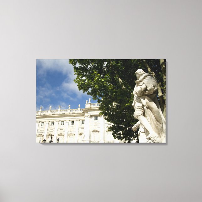 Spanien, Madrid. Kungliga palatset. Canvastryck (Framsida)