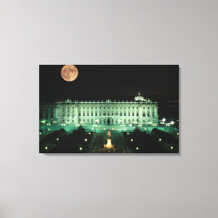 Spanien, Madrid, Kungliga palatset och Plaza de Canvastryck
