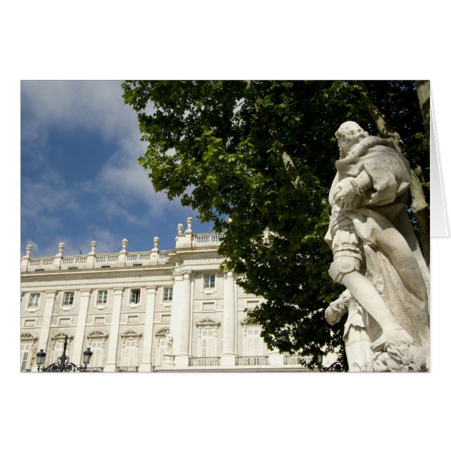 Spanien, Madrid. Kungliga slottet. Hälsningskort (Framsidan Horizontal)
