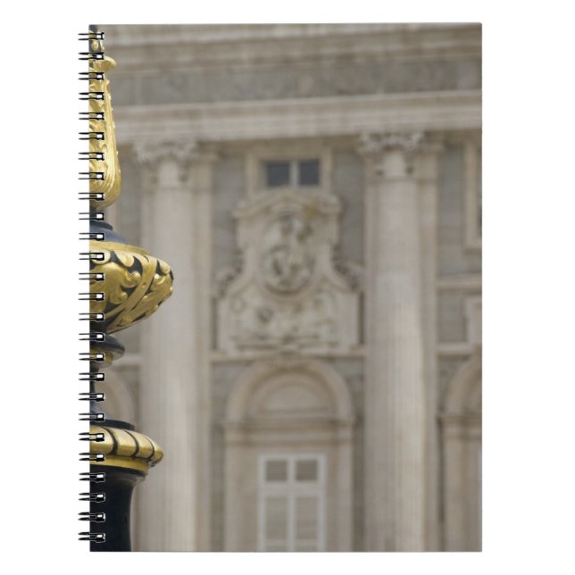 Spanien, Madrid. Royal Palace, ornatglödlampa Anteckningsbok Med Spiral (Framsidan)