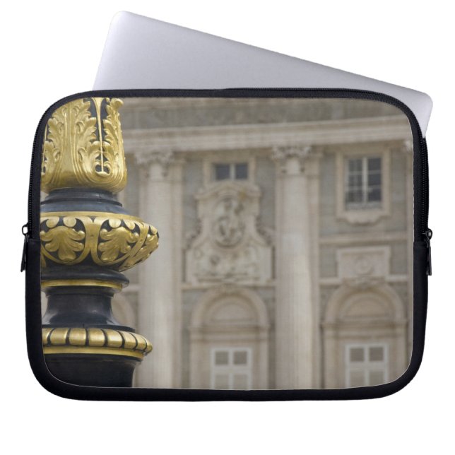 Spanien, Madrid. Royal Palace, ornatglödlampa Laptop Sleeve (Framsidan)