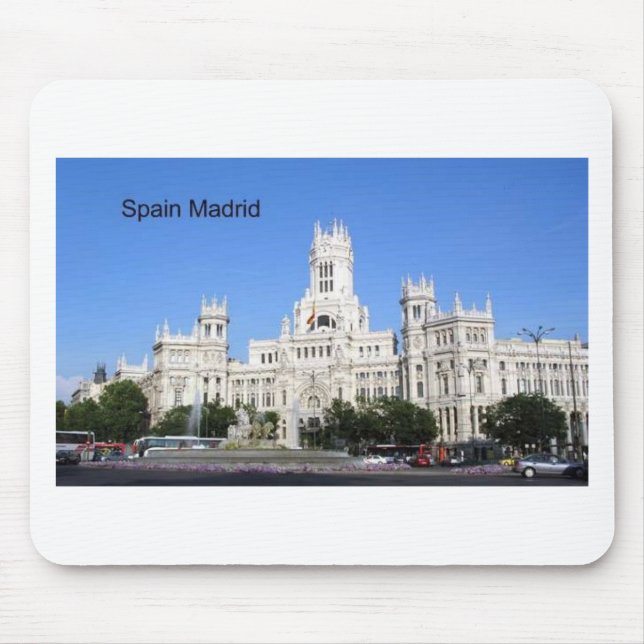 Spanien Madrid stadshus Plaza de Cibeles (St.K) Musmatta (Framsidan)