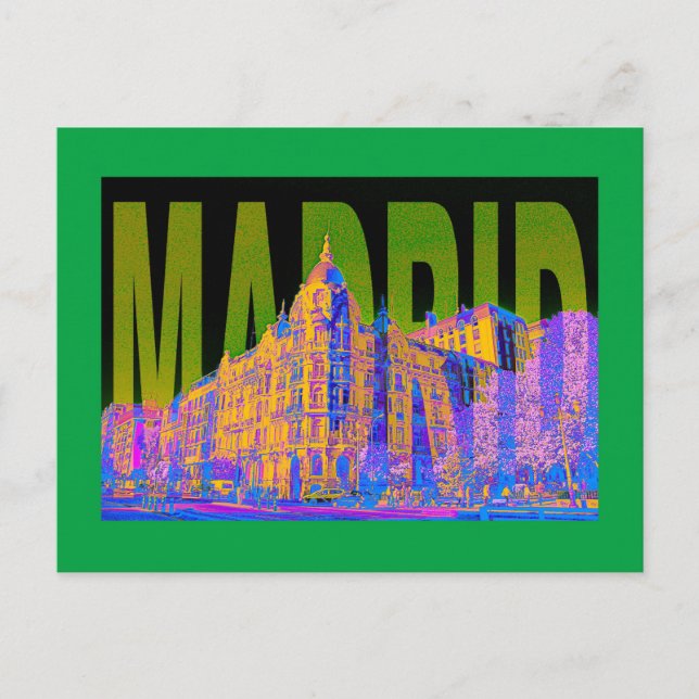 Spanien Madrid Vykort (Framsida)