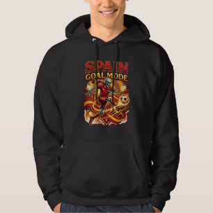 Spanien Mål Läge Skelett Anfallare Nationer Street Hoodie