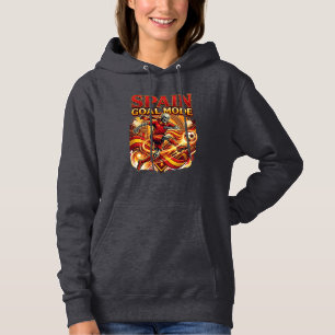Spanien Mål Läge Skelett Anfallare Nationer Street T Shirt