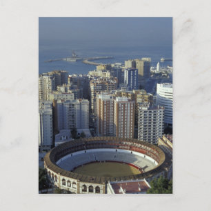 Spanien, Malaga, Andalusien View of Plaza de Toros Vykort