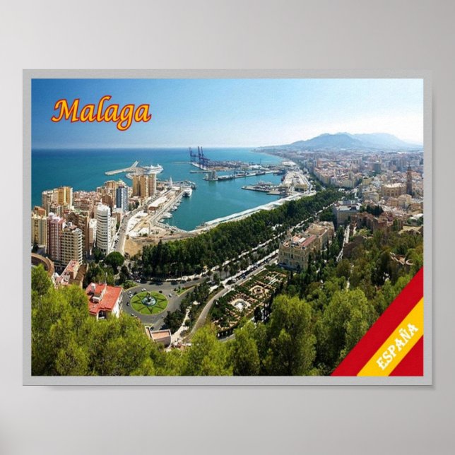 Spanien - Malaga - Poster (Framsidan)