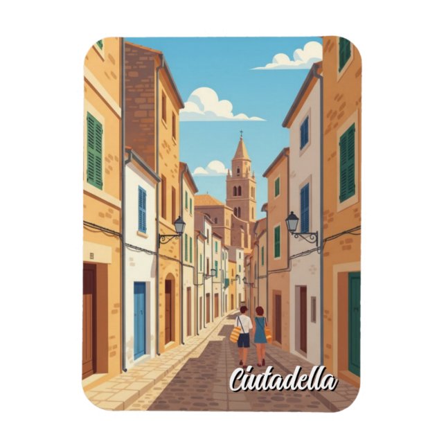 Spanien Menorca Ciutadella vykort Magnet (Vertikal)