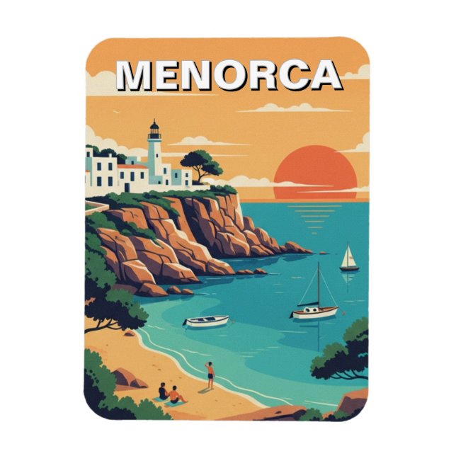 Spanien Menorca Vykort Magnet (Vertikal)