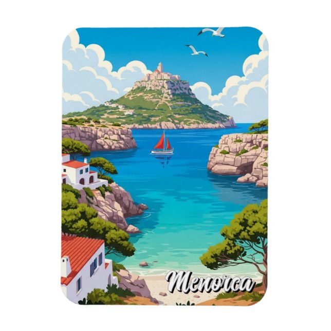 Spanien Menorca vykort Magnet (Vertikal)