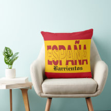 SPANIEN Monogram - SE TILLBAKA! Dekorativ kudde