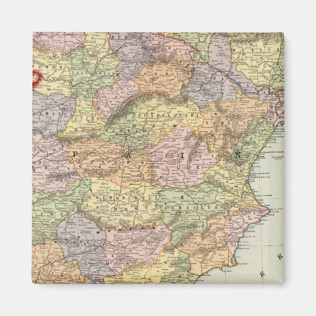 Spanien och Portugal 14 Magnet (Framsidan)