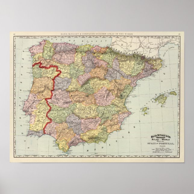 Spanien och Portugal 14 Poster (Framsidan)