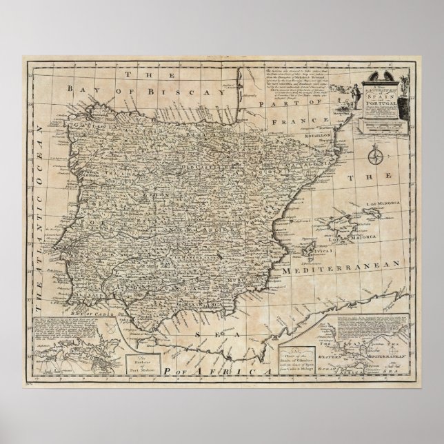 Spanien och Portugal 14 Poster (Framsidan)