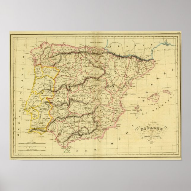 Spanien och Portugal 15 Poster (Framsidan)