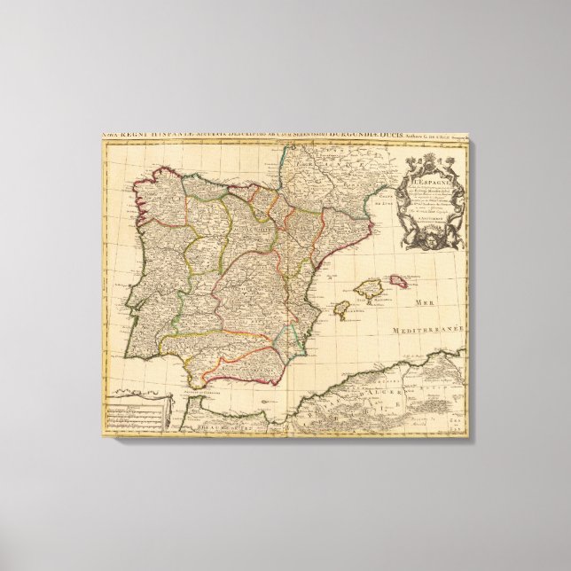 Spanien och Portugal 16 Canvastryck (Framsida)