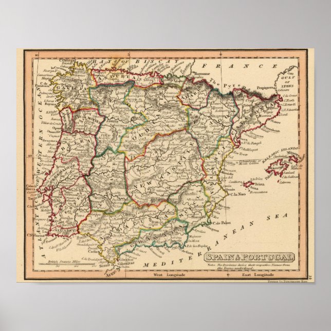 Spanien och Portugal 16 Poster (Framsidan)