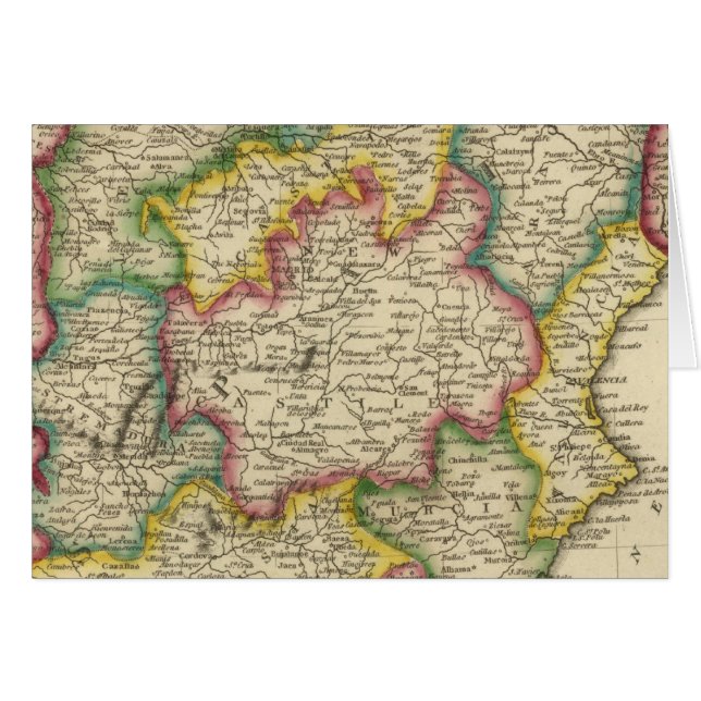 Spanien och Portugal 19 Hälsningskort (Framsidan Horizontal)