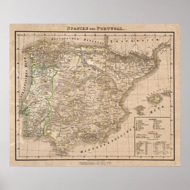 Spanien och Portugal 20 Poster (Framsidan)