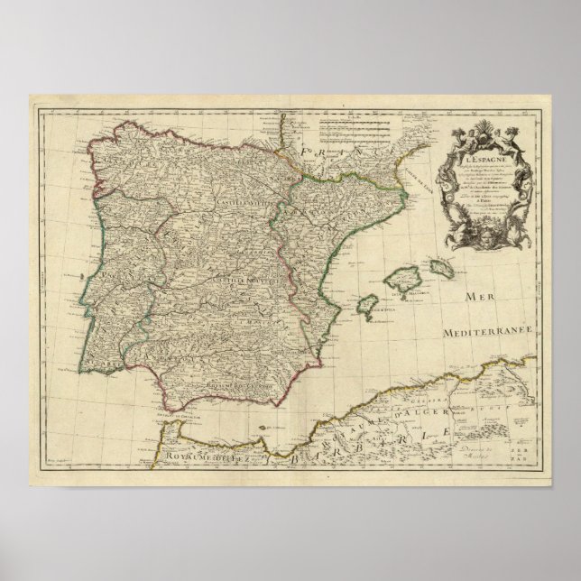 Spanien och Portugal 2 Poster (Framsidan)