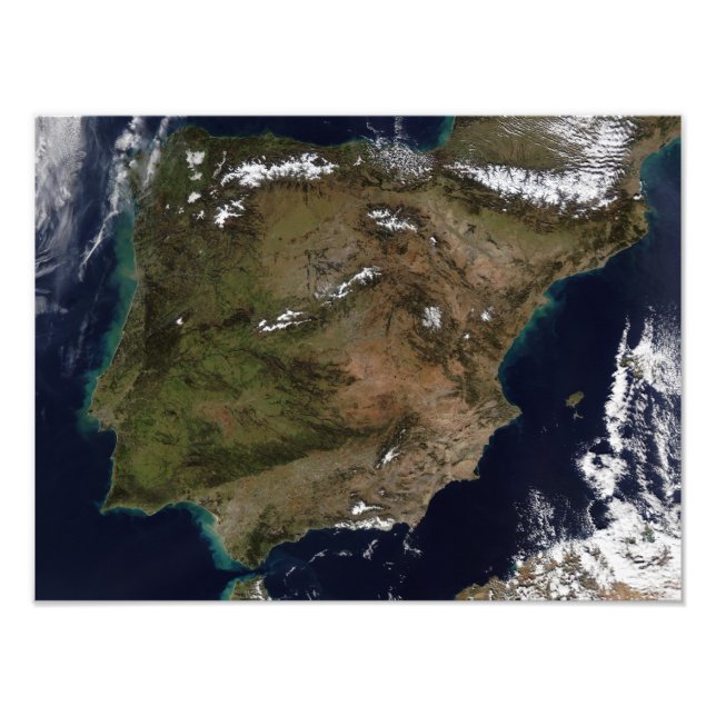 Spanien och Portugal 3 Fototryck (Framsidan)