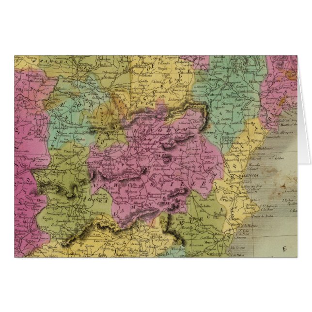 Spanien och Portugal 3 Hälsningskort (Framsidan Horizontal)