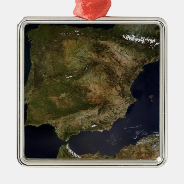 Spanien och Portugal 3 Julgransprydnad Metall (Framsidan)