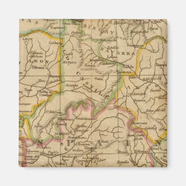 Spanien och Portugal 4 Magnet (Framsidan)