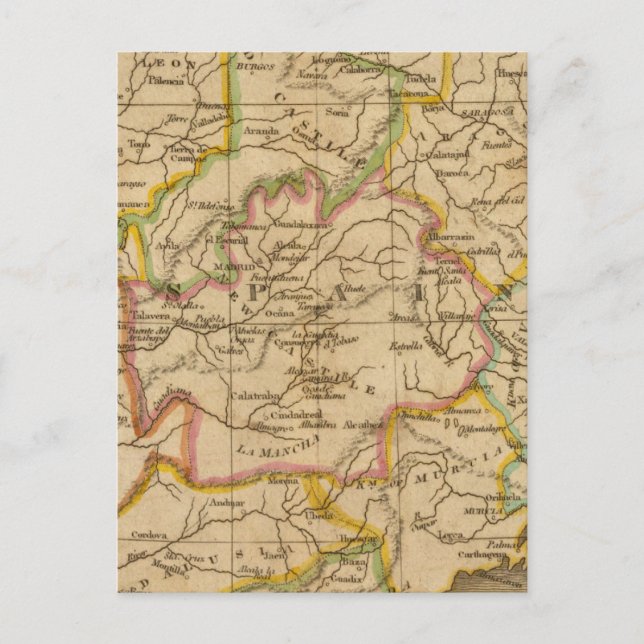 Spanien och Portugal 4 Vykort (Framsida)