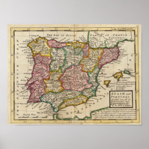 Spanien och Portugal 6 Poster