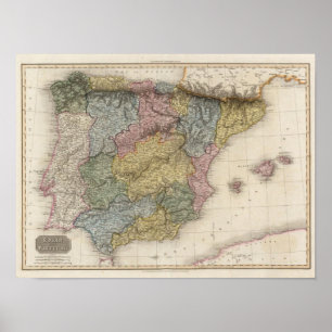 Spanien och Portugal 7 Poster