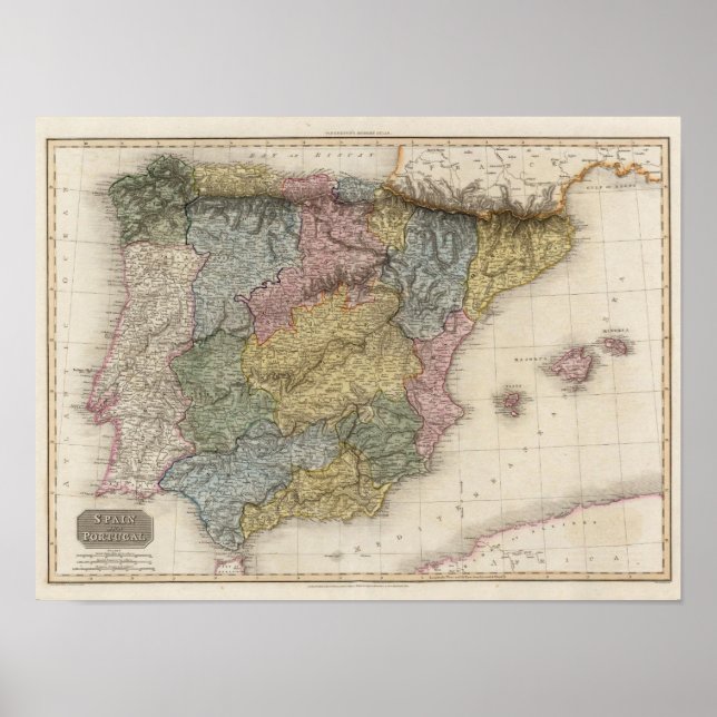 Spanien och Portugal 7 Poster (Framsidan)