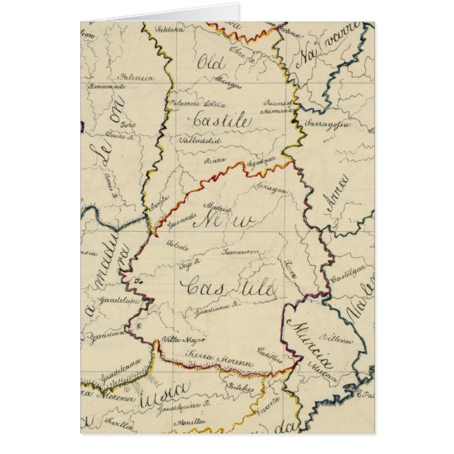 Spanien och Portugal 8 Hälsningskort (Framsidan)