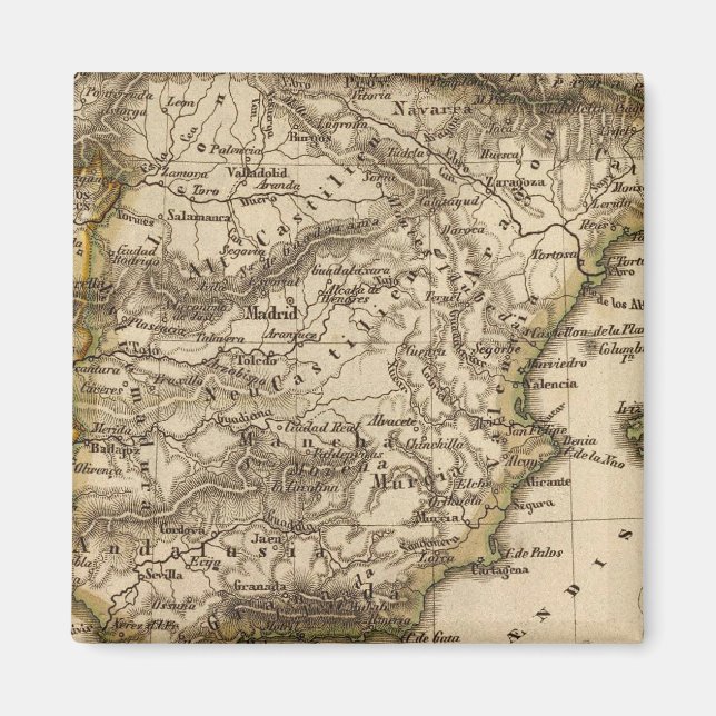 Spanien och Portugal 8 Magnet (Framsidan)