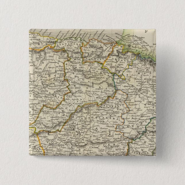 Spanien och Portugal 9 Knapp (Framsida)