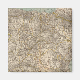 Spanien och Portugal Atlas Karta Magnet