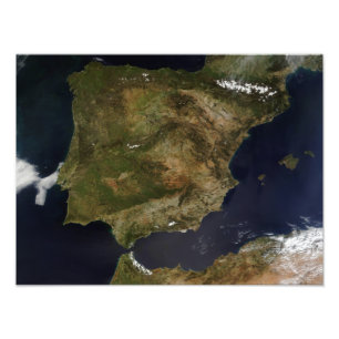 Spanien och Portugal Fototryck